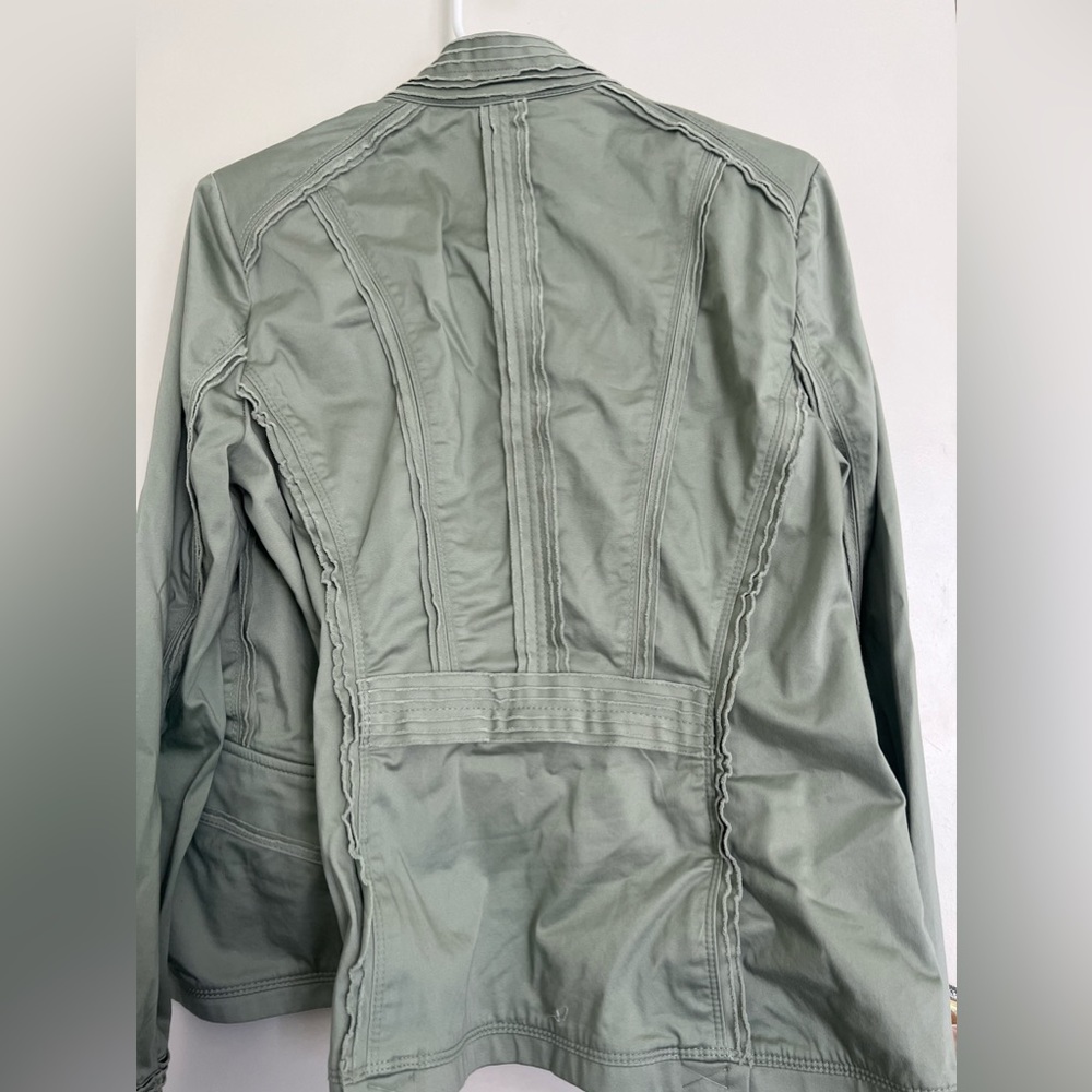 WHBM Raw edge military jacket size 10 - Picture 6 of 9